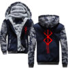 2020 Winter Mens Thick Sweatshirt Sacrifice Berserk Hoodies Brand Zipper Jacket Warm Fleece Thicken Coat Casual 19 - Anime Jacket UK Shop