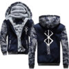 2020 Winter Mens Thick Sweatshirt Sacrifice Berserk Hoodies Brand Zipper Jacket Warm Fleece Thicken Coat Casual 20 - Anime Jacket UK Shop