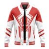 Across The Spider Verse 2099 Spiderman V2 Varsity Jacket 5L FRONT Mockup - Anime Jacket UK Shop