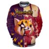 Aggretsuko Tracksuit Baseball Uniform Women Men s Jacket Long Sleeve Harajuku Streetwear American Cartoon 3D Clothes - Anime Jacket UK Shop