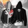 Anime Bleach Hoodie Men Women Zip Up Hoodies Back to Squad 6 Captain Sweatshirt Cosplay Costumes 3 - Anime Jacket UK Shop