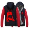 Anime Cos KILL la KILL blood Hooded Hoodie Matoi Ryuuko Cotton Casual Thick Fleece Hoodies Cardigan 7 - Anime Jacket UK Shop