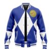 Blue Ranger Wolf MMPR Vasity Jacket FRONT Mockup - Anime Jacket UK Shop