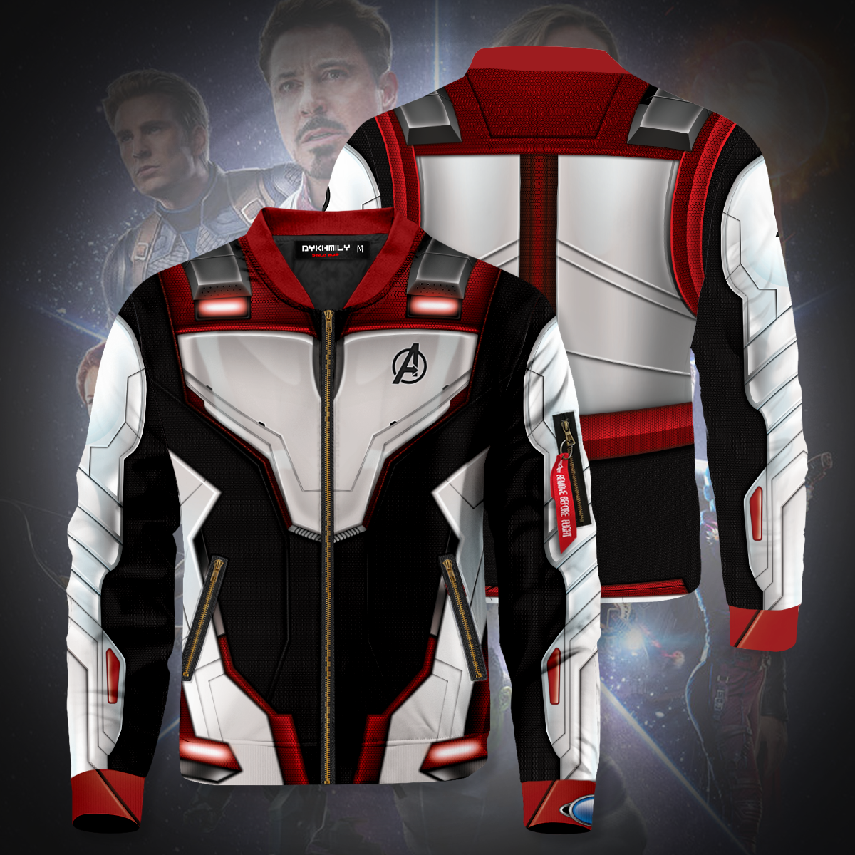Bomber Jacket I Quantum Suit Web Ad 2 sides - Anime Jacket UK Shop