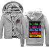 Cowboy bebop Team Mens Casual Winter Hoodie Thickened Warm Coat Zipper Hooded Fleece Long Sleeve Jacket 4 - Anime Jacket UK Shop