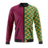 Giyu Tomioka Demon Slayer Bomber Jacket FRONT Mockup - Anime Jacket UK Shop