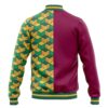 Giyu Tomioka Pattern DS Varsity Jacket BACK Mockup - Anime Jacket UK Shop
