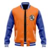 Goku Pattern DBZ Varsity Jacke FRONT Mockup - Anime Jacket UK Shop