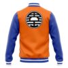 Goku Pattern DBZ Varsity Jacket BACK Mockup - Anime Jacket UK Shop