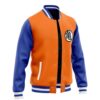 Goku Pattern DBZ Varsity Jacket F LEFT Mockup - Anime Jacket UK Shop