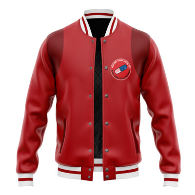 Good for Health Pattern Akira Varsity Jacket