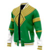 Green Ranger MMPR Varsity Jacket F RIGHT Mockup - Anime Jacket UK Shop