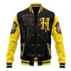 Hogwarts Legacy Hufflepuff V2 HP Varsity Jacket FRONT Mockup - Anime Jacket UK Shop