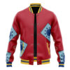 Luffy Wano Pattern OP Varsity Jacket FRONT Mockup - Anime Jacket UK Shop