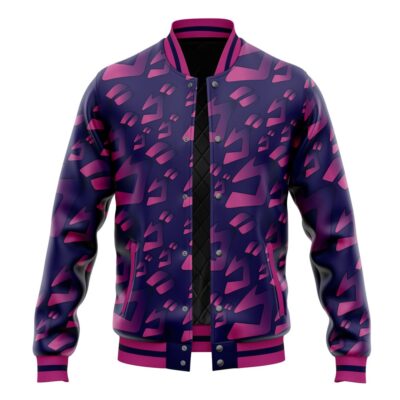 Menacing Aura Pattern Jojo's Bizarre Adventure Varsity Jacket