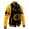 Naruto Kyuubi Mode Naruto Varsity Jacket F LEFT Mockup - Anime Jacket UK Shop
