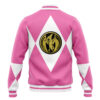 Pink Ranger MMPR Varsity Jacket BACK Mockup - Anime Jacket UK Shop