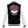 Poke League Bomber P Varsity Jacket BACK Mockup - Anime Jacket UK Shop