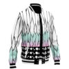 Shinobu Kocho Pattern DS Varsity Jacket F LEFT Mockup - Anime Jacket UK Shop