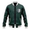 Survey Corps AOT Varsity Jacke FRONT Mockup - Anime Jacket UK Shop
