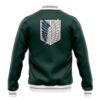 Survey Corps AOT Varsity Jacket BACK Mockup - Anime Jacket UK Shop