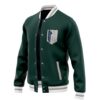 Survey Corps AOT Varsity Jacket F RIGHT Mockup - Anime Jacket UK Shop
