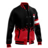 Uchiha Symbol Naruto Varsity Jacket F LEFT Mockup - Anime Jacket UK Shop