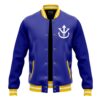 Vegeta V1 A DBZ Varsity Jacket FRONT Mockup - Anime Jacket UK Shop