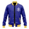 Vegeta V1 Pattern DBZ Varsity Jacke FRONT Mockup - Anime Jacket UK Shop