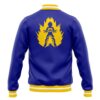 Vegeta V1 Pattern DBZ Varsity Jacket BACK Mockup - Anime Jacket UK Shop