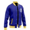 Vegeta V1 Pattern DBZ Varsity Jacket F LEFT Mockup - Anime Jacket UK Shop