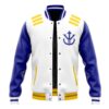 Vegeta V2 Pattern DBZ Varsity Jacke FRONT Mockup - Anime Jacket UK Shop