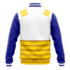 Vegeta V2 Pattern DBZ Varsity Jacket BACK Mockup - Anime Jacket UK Shop