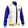 Vegeta V2 Pattern DBZ Varsity Jacket F LEFT Mockup - Anime Jacket UK Shop