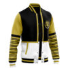 White Ranger MMPR Varsity Jacket F LEFT Mockup - Anime Jacket UK Shop