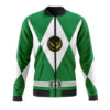 green ranger mighty morphin power rangers casual bomber jacket g7j1v - Anime Jacket UK Shop
