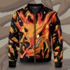 raging kurama bomber jacket 565952 - Anime Jacket UK Shop