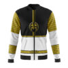 white ranger mighty morphin power rangers casual bomber jacket 8davj - Anime Jacket UK Shop