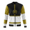 white ranger mighty morphin power rangers casual bomber jacket n1tqa - Anime Jacket UK Shop