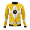 yellow ranger mighty morphin power rangers casual bomber jacket nqqav - Anime Jacket UK Shop