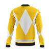 yellow ranger mighty morphin power rangers casual bomber jacket pj6aj - Anime Jacket UK Shop